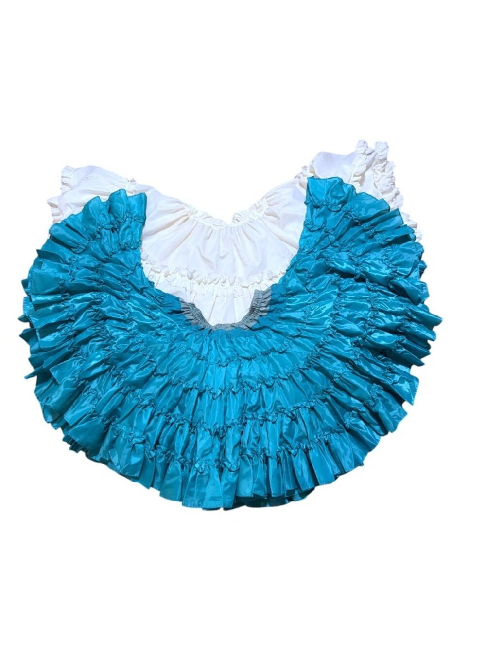 VTG Petticoat 2X Satin Eyelet Rockabilly Feminine Lot of 2 Fantasia & Unknown